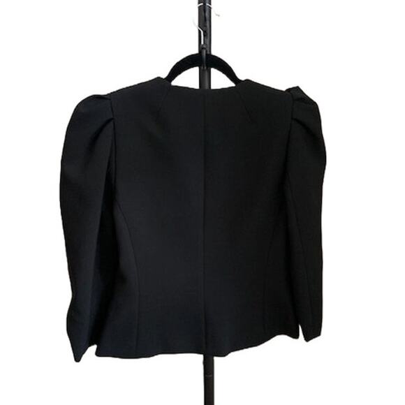 Trina Turk-Classic Blazer-Black-Tailored Suit Jacket-NWT-Puff Sleeve-Women’s-4 - Picture 2 of 9